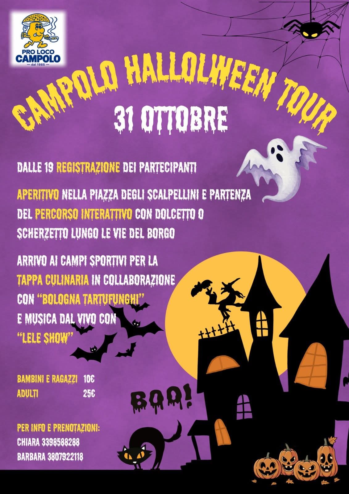 Locandina del Campolo Halloween Tour, 31 ottobre